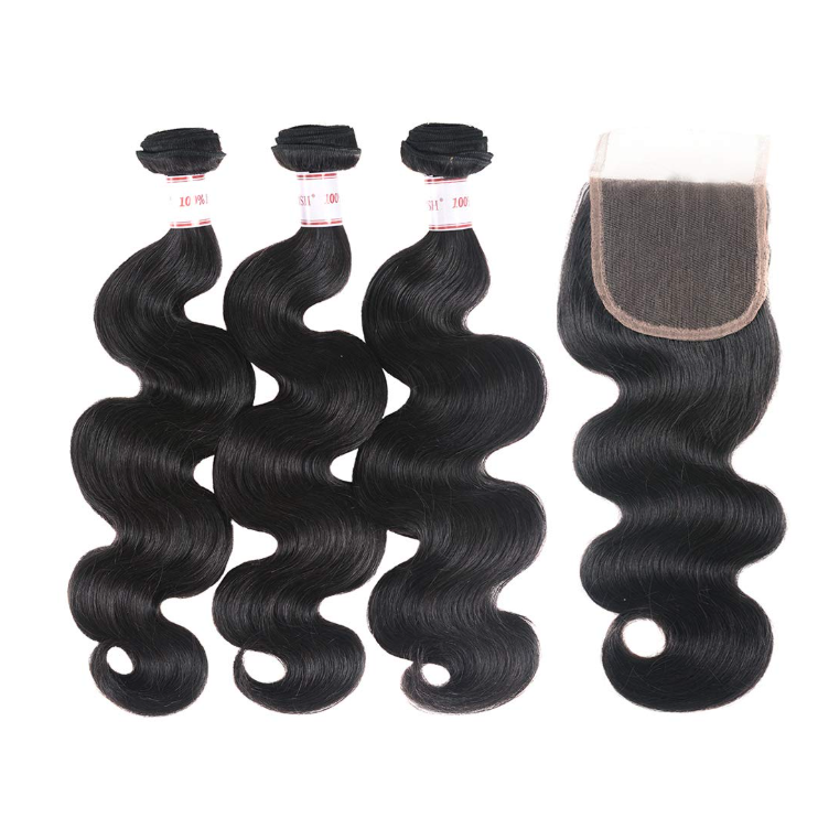13A KBS 3 Bundles + Closure. 100% Human Hair BODY WAVE DEAL