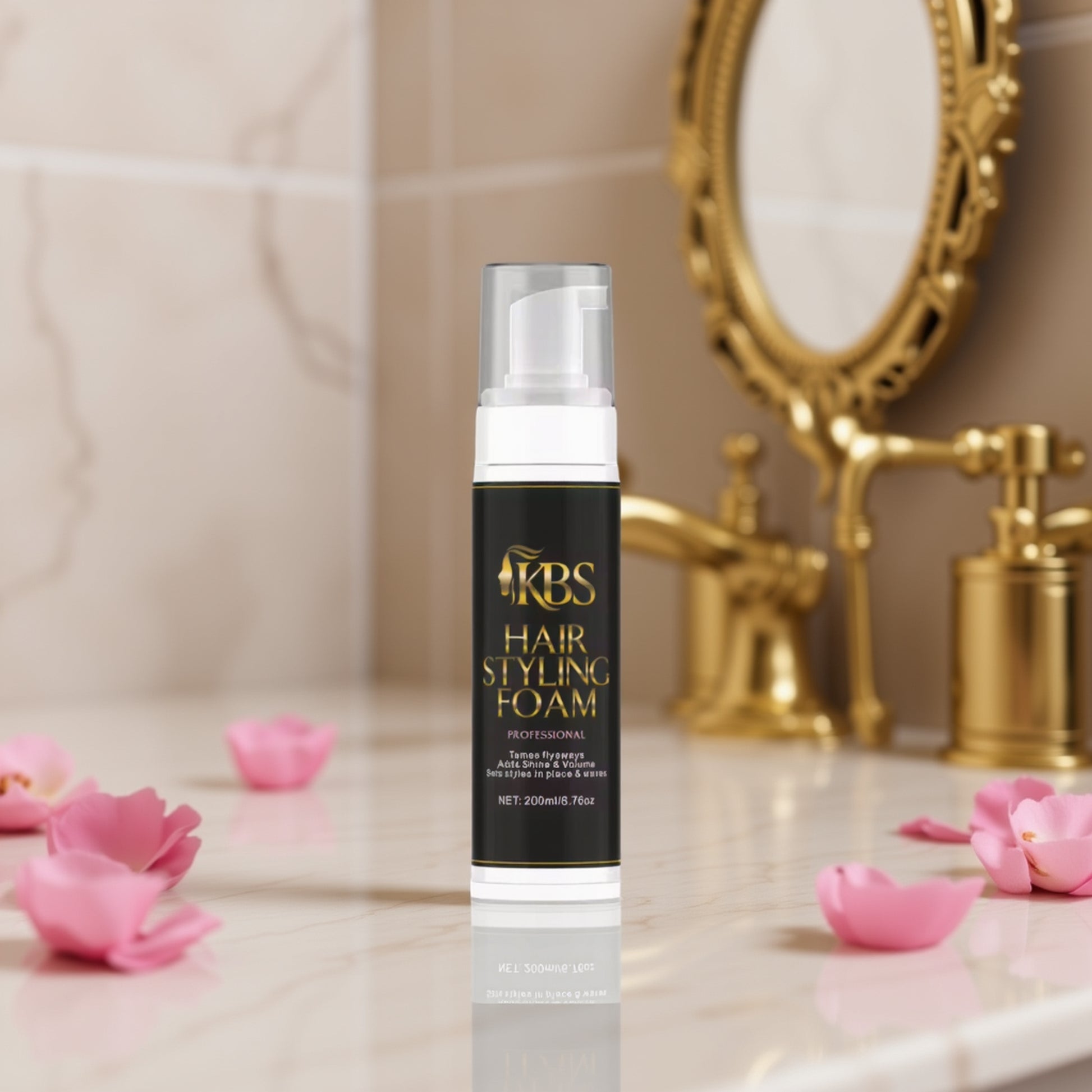 KBS Hair Styling Foam – Professional Hold & Shine (200 ml / 6.76 oz)