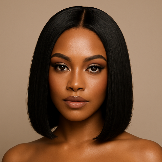 KBS 100% Human hair Bob style Wigs Transparent lace